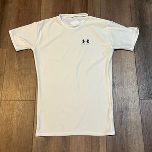 Under Armour Kid’s Baselayer Classic White Short Sleeve Tee (XL)